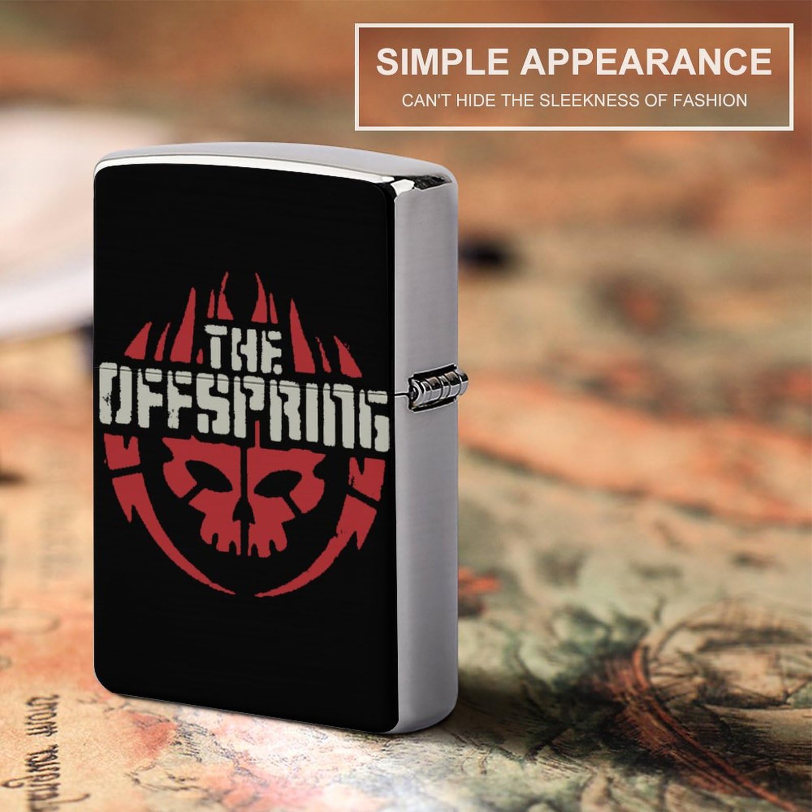 Amazon.co.jp: ライターケース The Offspring Logo メンズ 両面